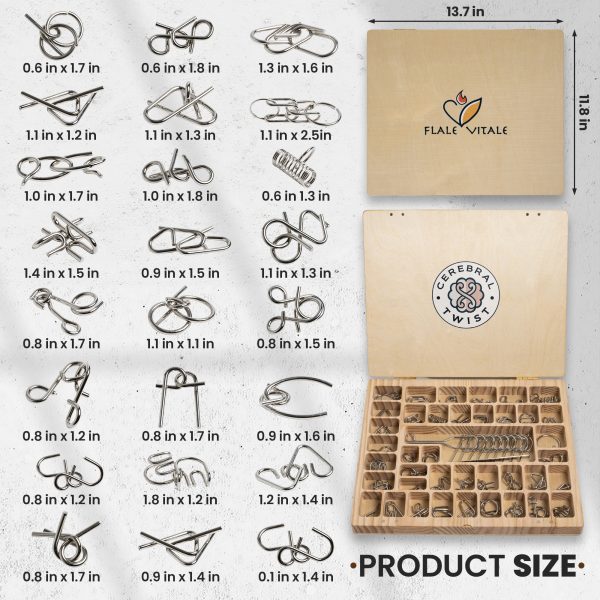 Luxurious Metal Brain Teaser Set – Challenge, Engage, and Impress